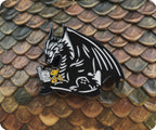 Dragon Reading Pin Badge
