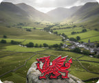 Y Ddraig Goch Welsh Wales Red Dragon Pin Badge