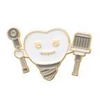 Pin Insignia de Dientes de Taladro de Dentista