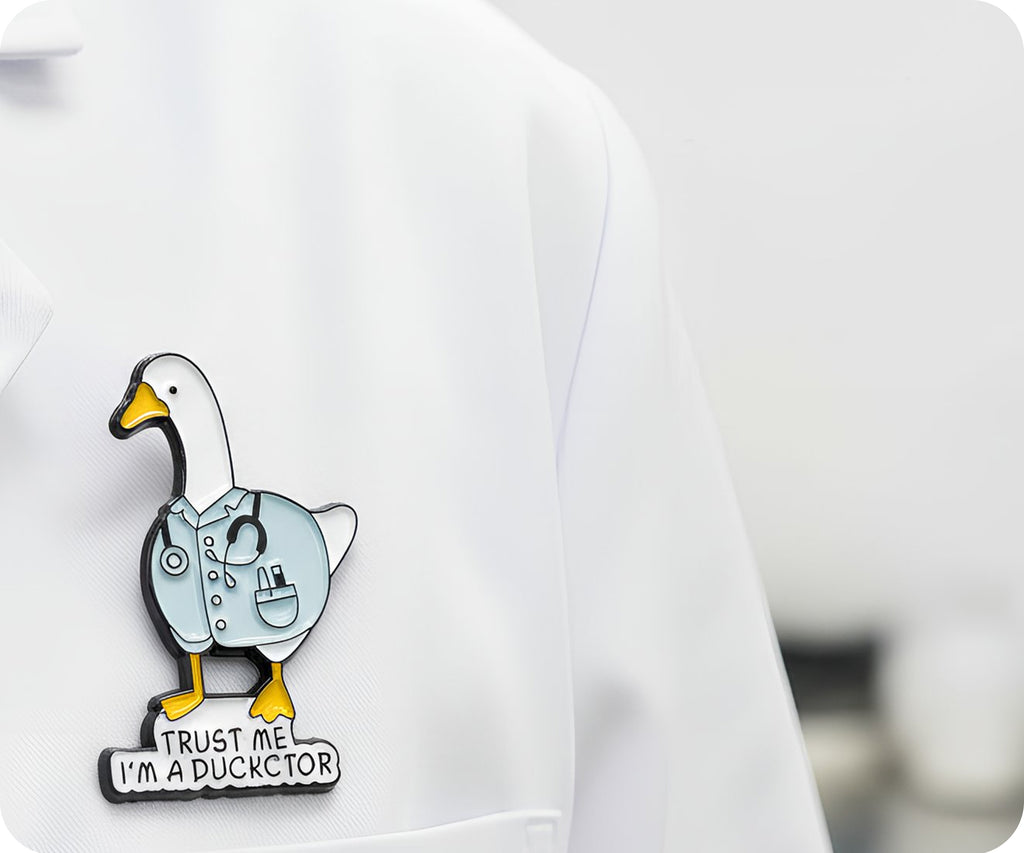 Trust Me I'm A Ducktor Pin Badge