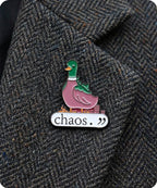 Chaos Duck Enamel Lapel Pin Badge