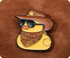 Cowboy Rubber Duck Pin Badge