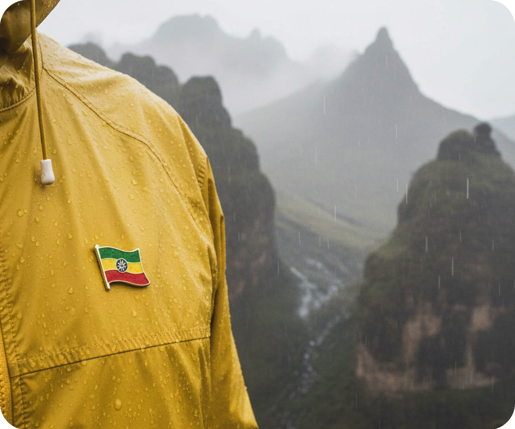 Ethiopia Flag Pin Badge