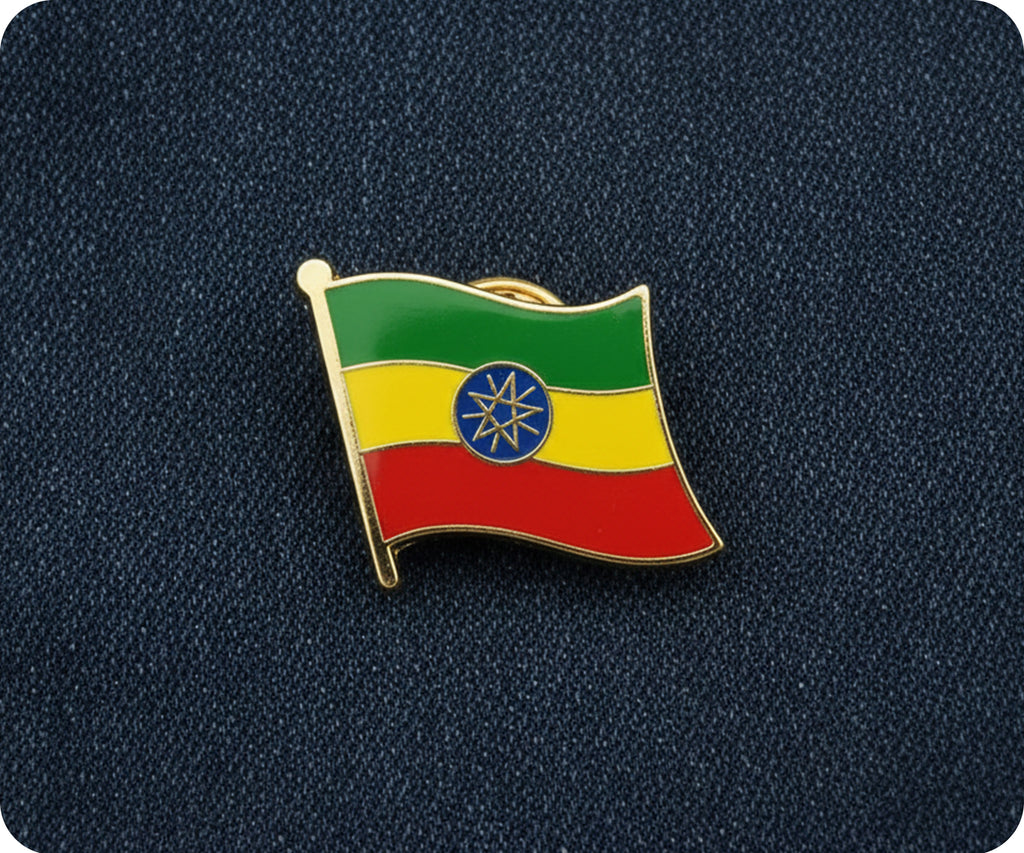 Ethiopia Flag Pin Badge