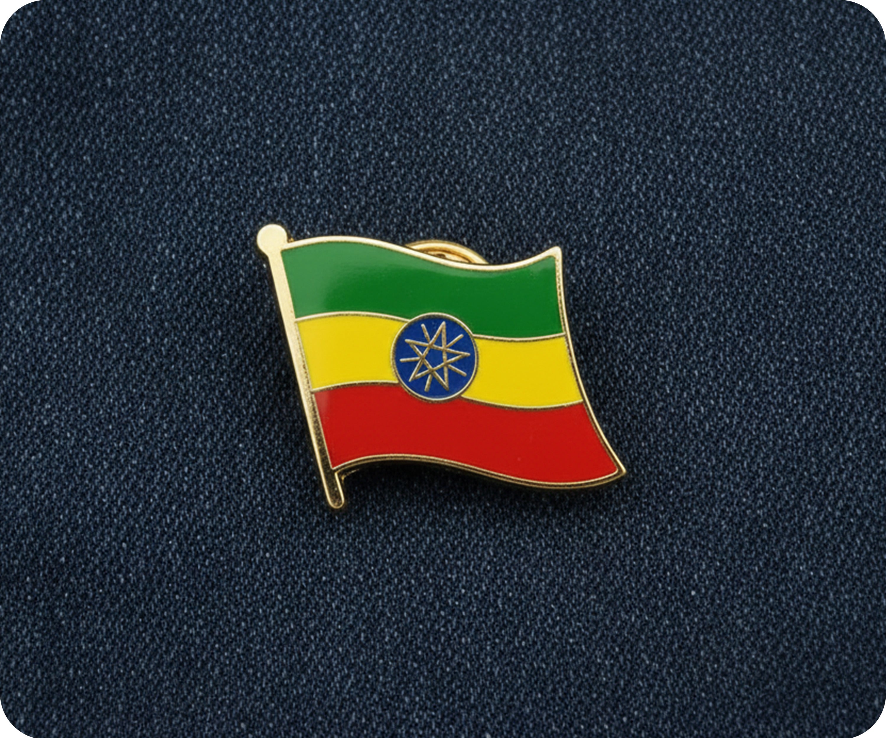 Ethiopia Flag Pin Badge