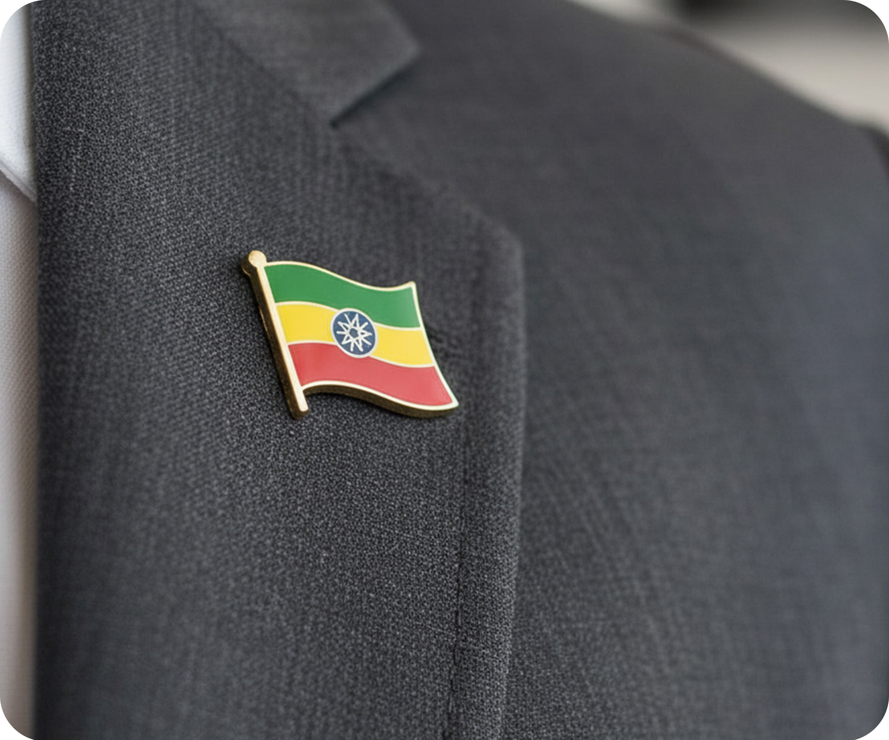 Pin de la Bandera de Etiopía Imagen secundaria del producto