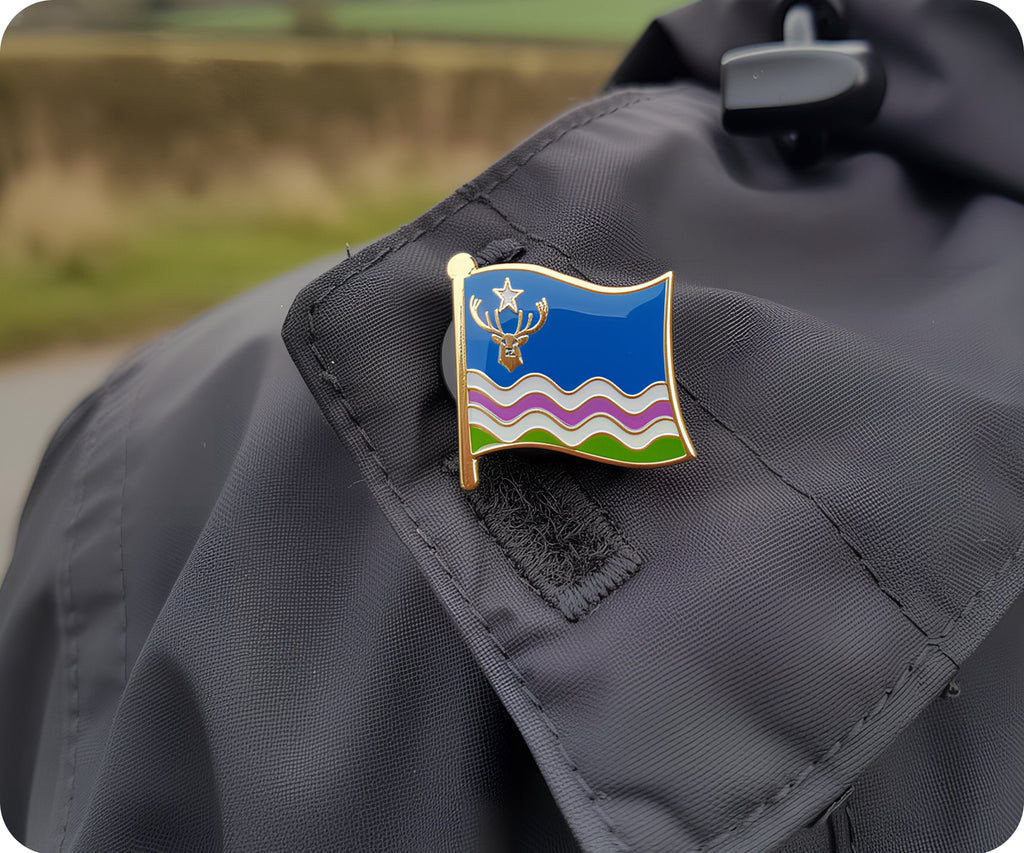 Exmoor English County Flag Pin Badge
