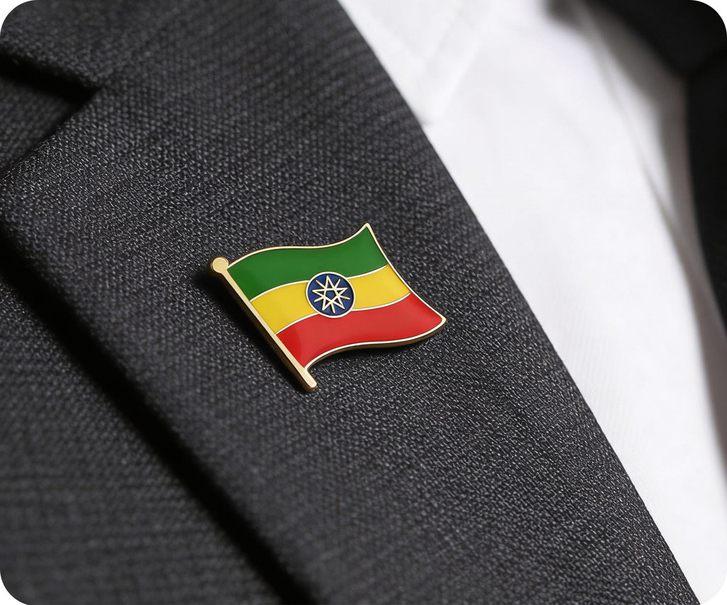 Ethiopia Flag Pin Badge
