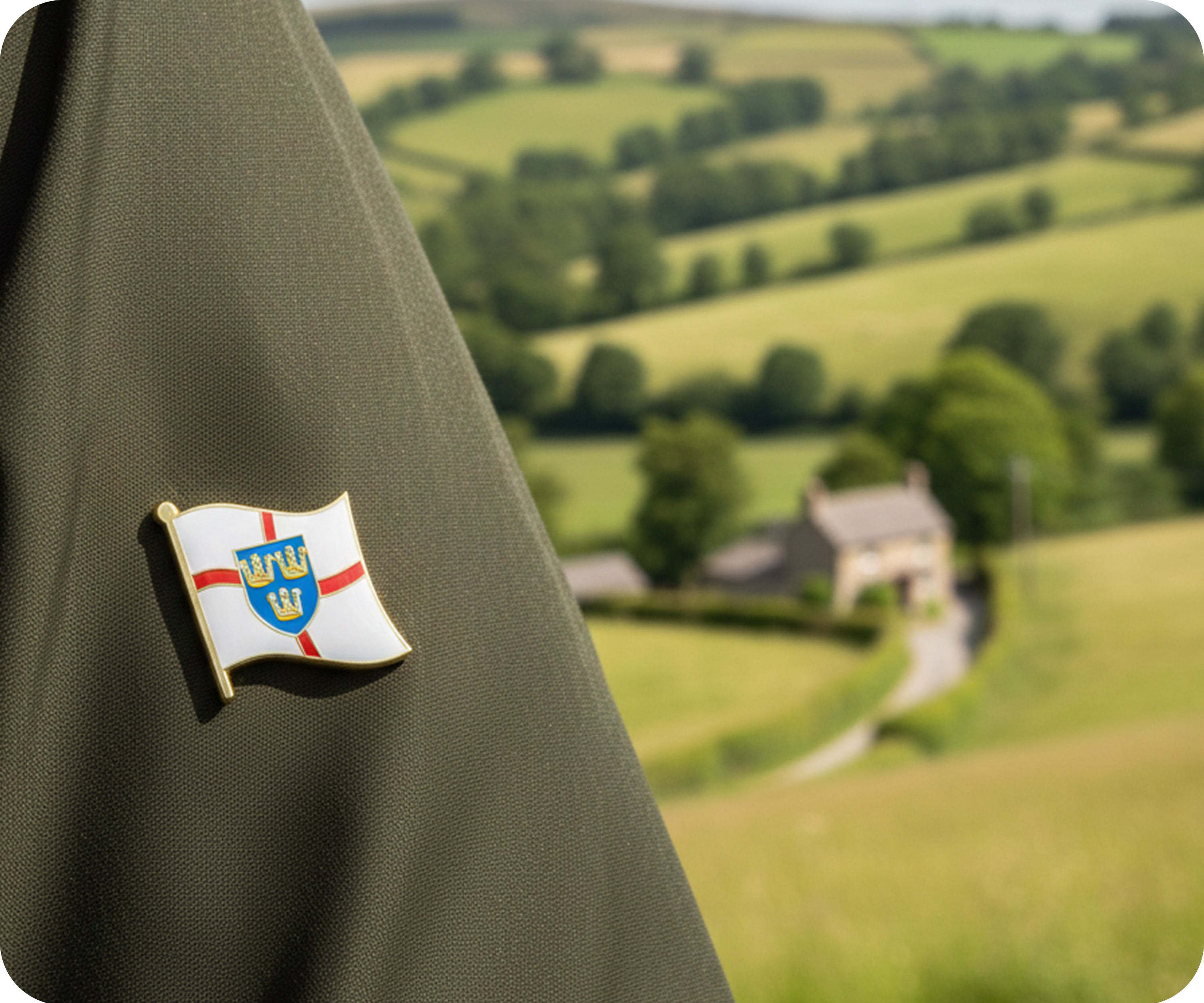 East Anglia Regional English County Flag Pin Badge