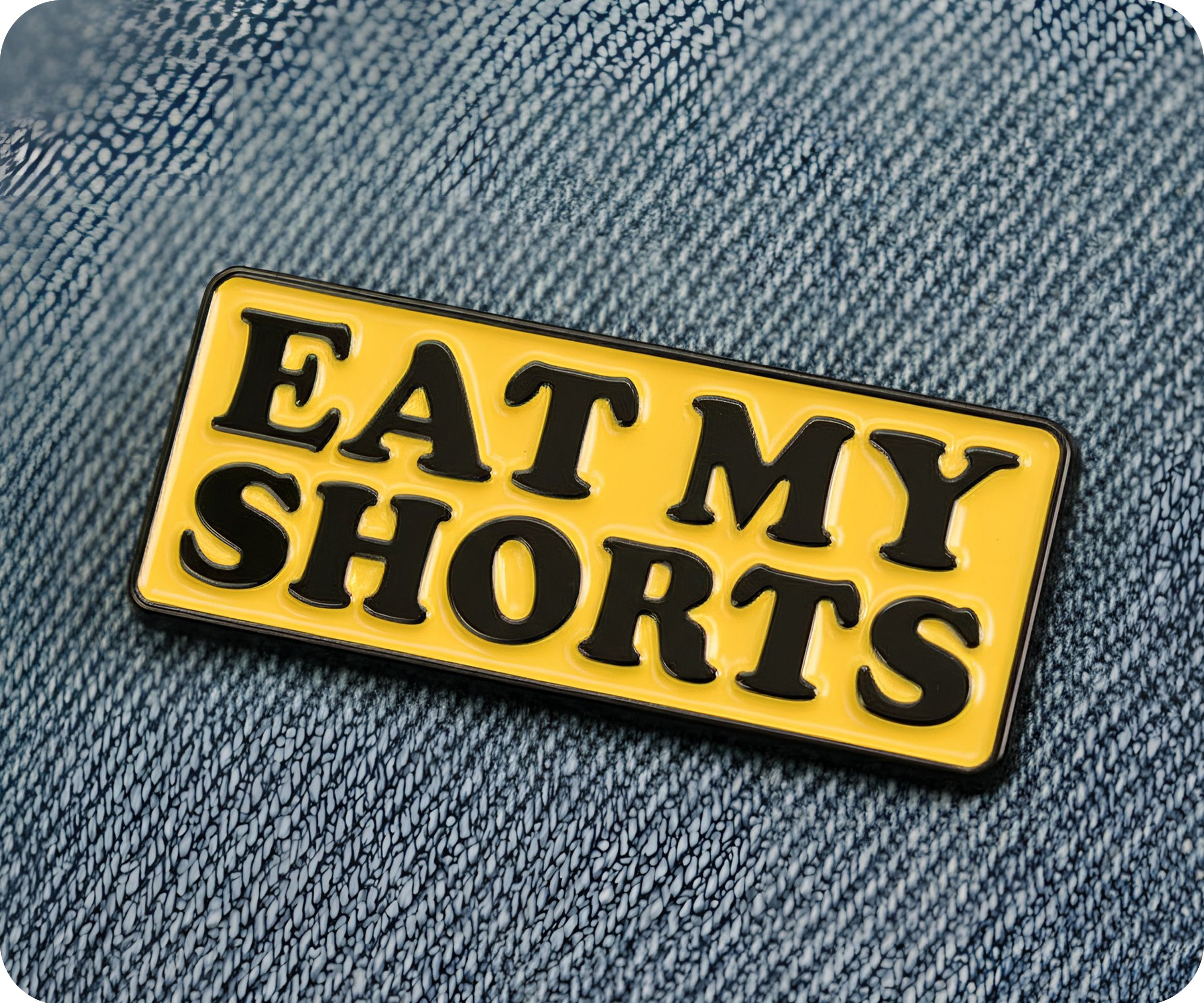 Insignia de "Eat My Shorts" Imagen secundaria del producto