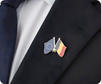 European Union & Belgium Friendship Pin Badge