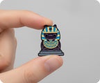 Pin divertido de gato Cleo de Egipto