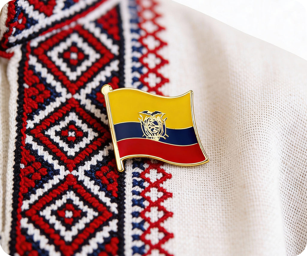 Ecuador Flag Pin Badge
