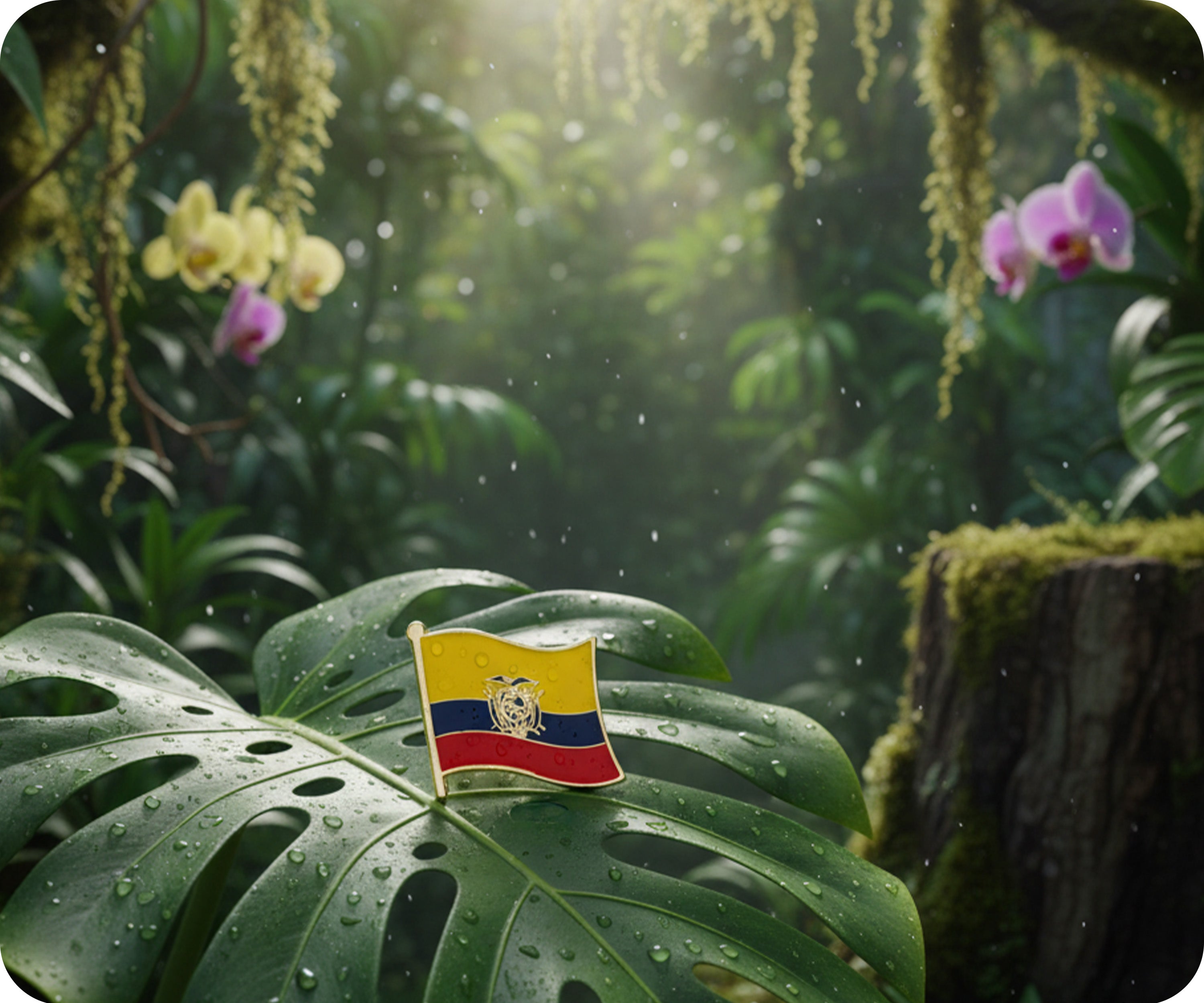Ecuador Flag Pin Badge