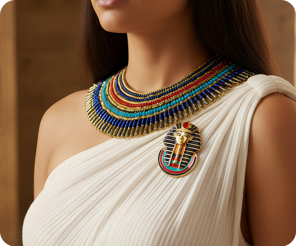 Tutankhamen Pharaoh Egyptian Pin Badge