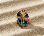 Tutankhamen Pharaoh Egyptian Pin Badge