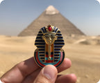Tutankhamen Pharaoh Egyptian Pin Badge