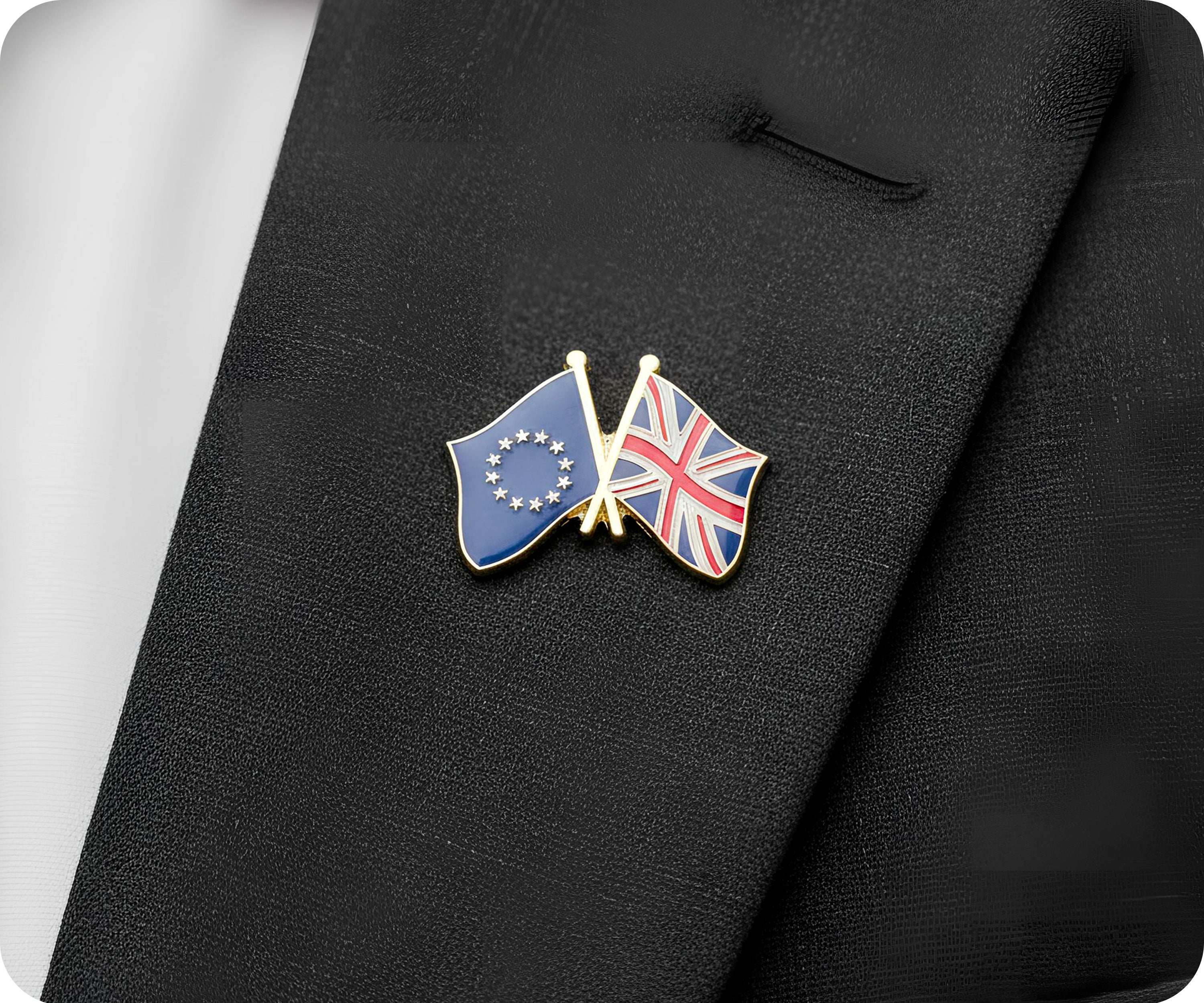 Pin de amistad entre la Unión Europea y el Reino Unido Imagen secundaria del producto
