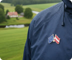 European Union & Latvia Friendship Pin Badge