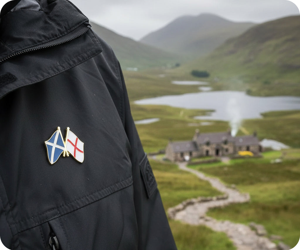 Scotland & England Friendship Pin Badge