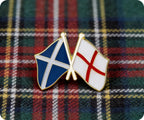 Scotland & England Friendship Pin Badge