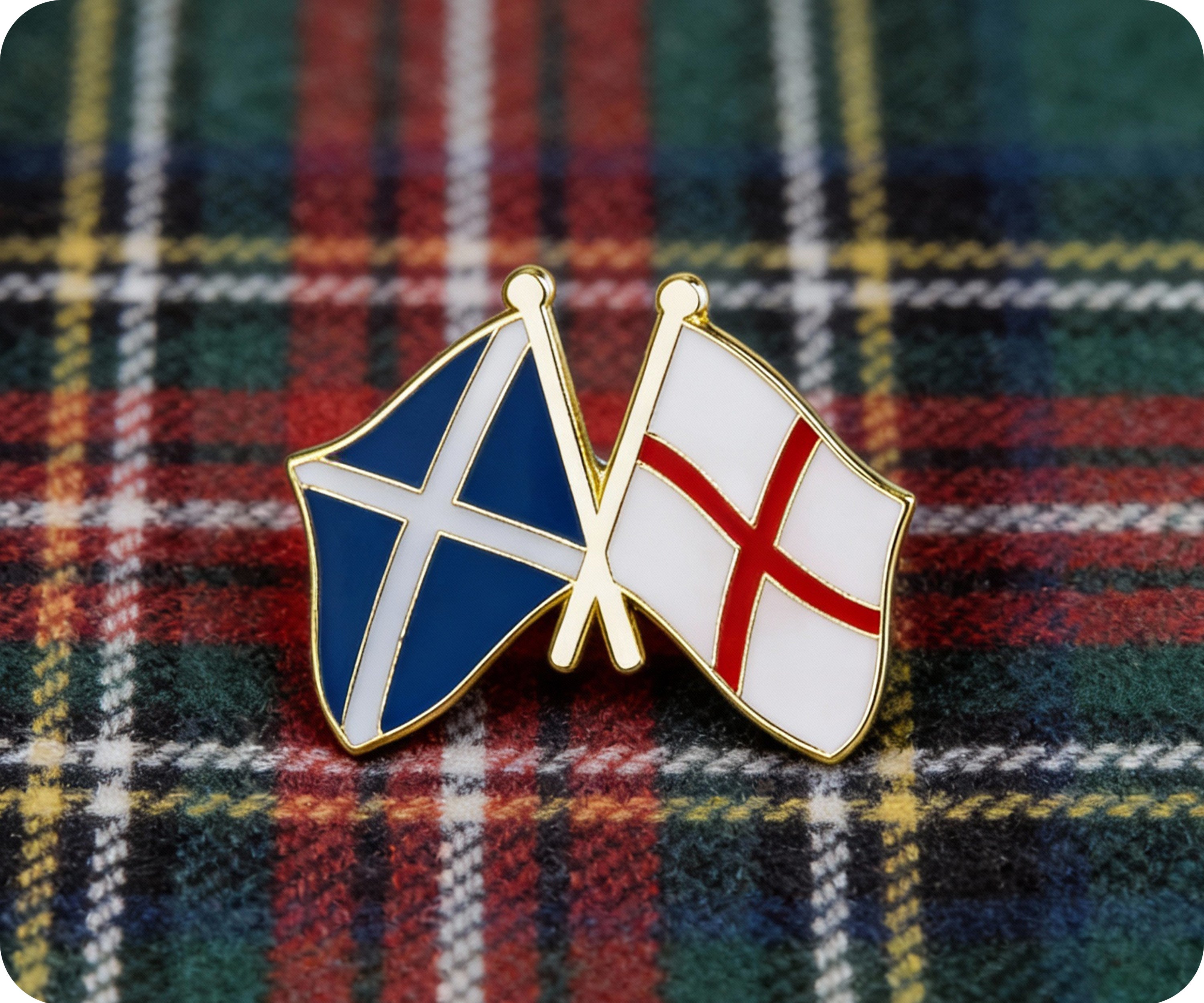 Scotland & England Friendship Pin Badge
