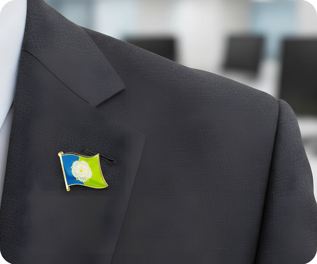 East Riding English County Flag Pin Badge