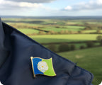 East Riding English County Flag Pin Badge