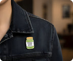 Emotional Support Pickles Jar Pin Badge