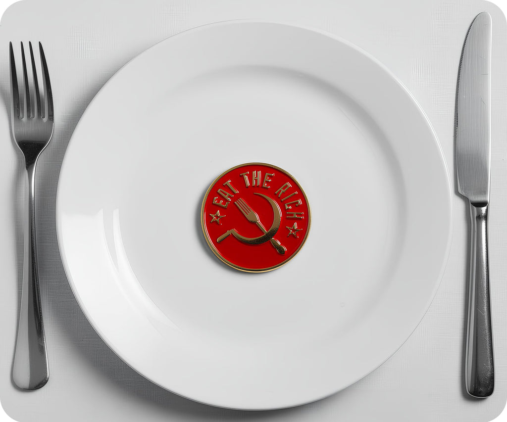 Eat The Rich USSR Soviet Pin Badge