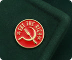Eat The Rich USSR Soviet Pin Badge