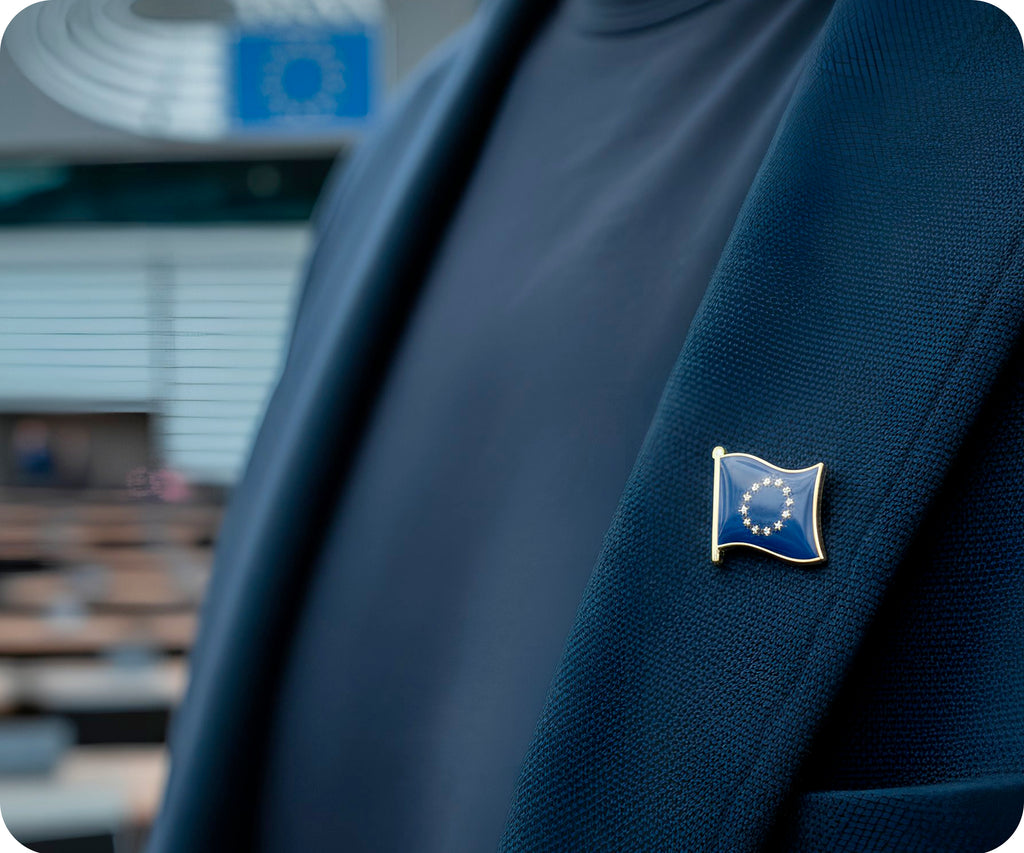 European Union EU Flag Pin Badge