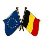 European Union & Belgium Friendship Pin Badge