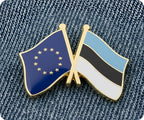 European Union EU & Estonia Friendship Pin Badge