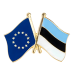European Union EU & Estonia Friendship Pin Badge
