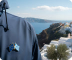 European Union & Greece Friendship Pin Badge