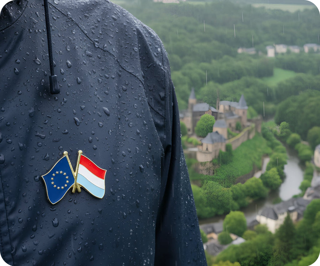European Union & Luxembourg Friendship Pin Badge