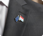 European Union & Luxembourg Friendship Pin Badge