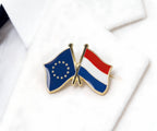 European Union & Netherlands Friendship Pin Badge