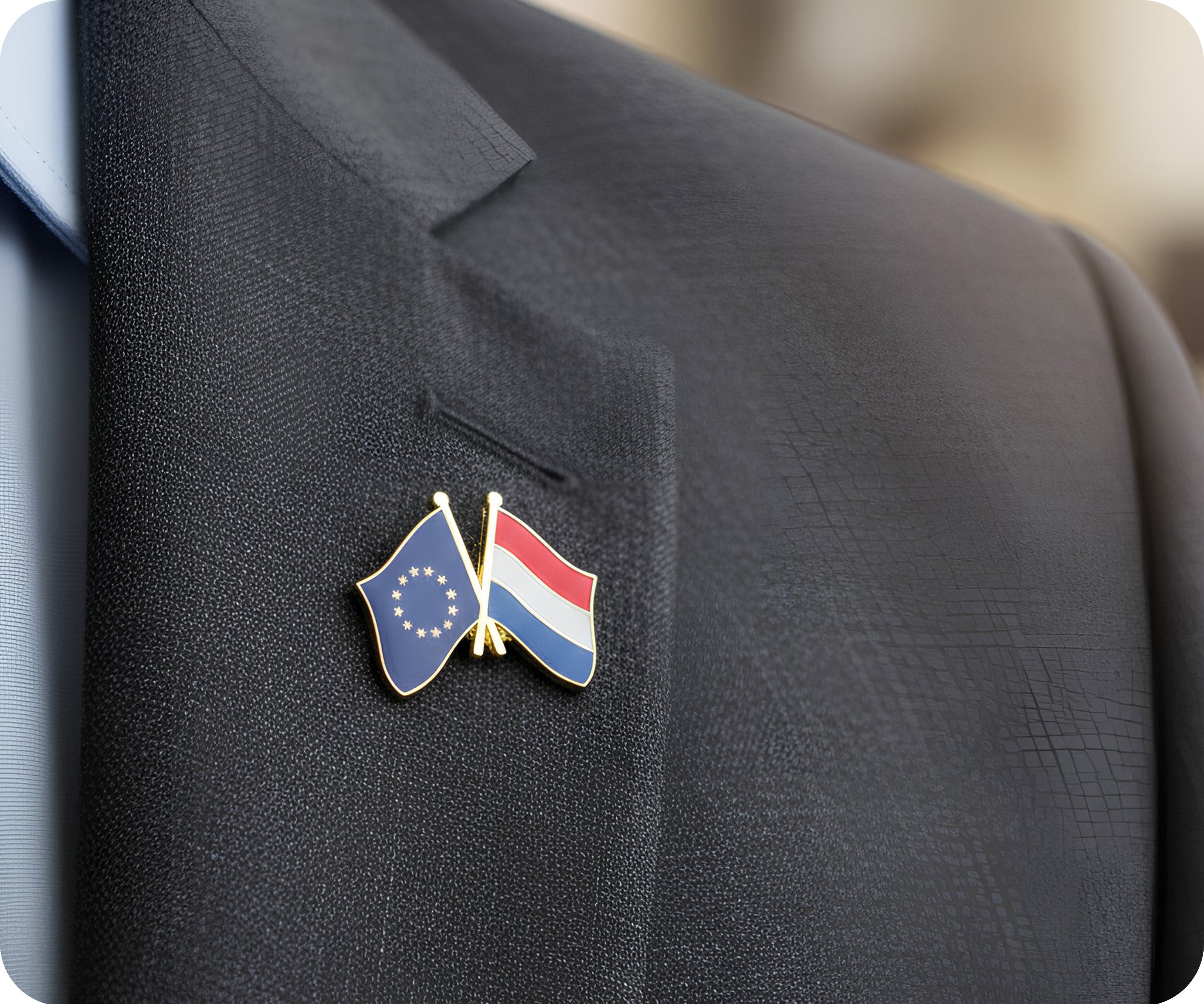 Insignia de amistad Unión Europea y Países Bajos Imagen secundaria del producto