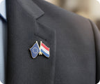European Union & Netherlands Friendship Pin Badge
