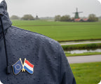 European Union & Netherlands Friendship Pin Badge