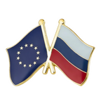 European Union & Russia Friendship Pin Badge