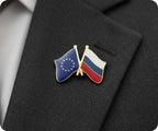 European Union & Russia Friendship Pin Badge