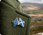 European Union & Scotland EU Friendship Pin Badge