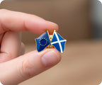 European Union & Scotland EU Friendship Pin Badge