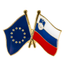 European Union & Slovenia Friendship Pin Badge