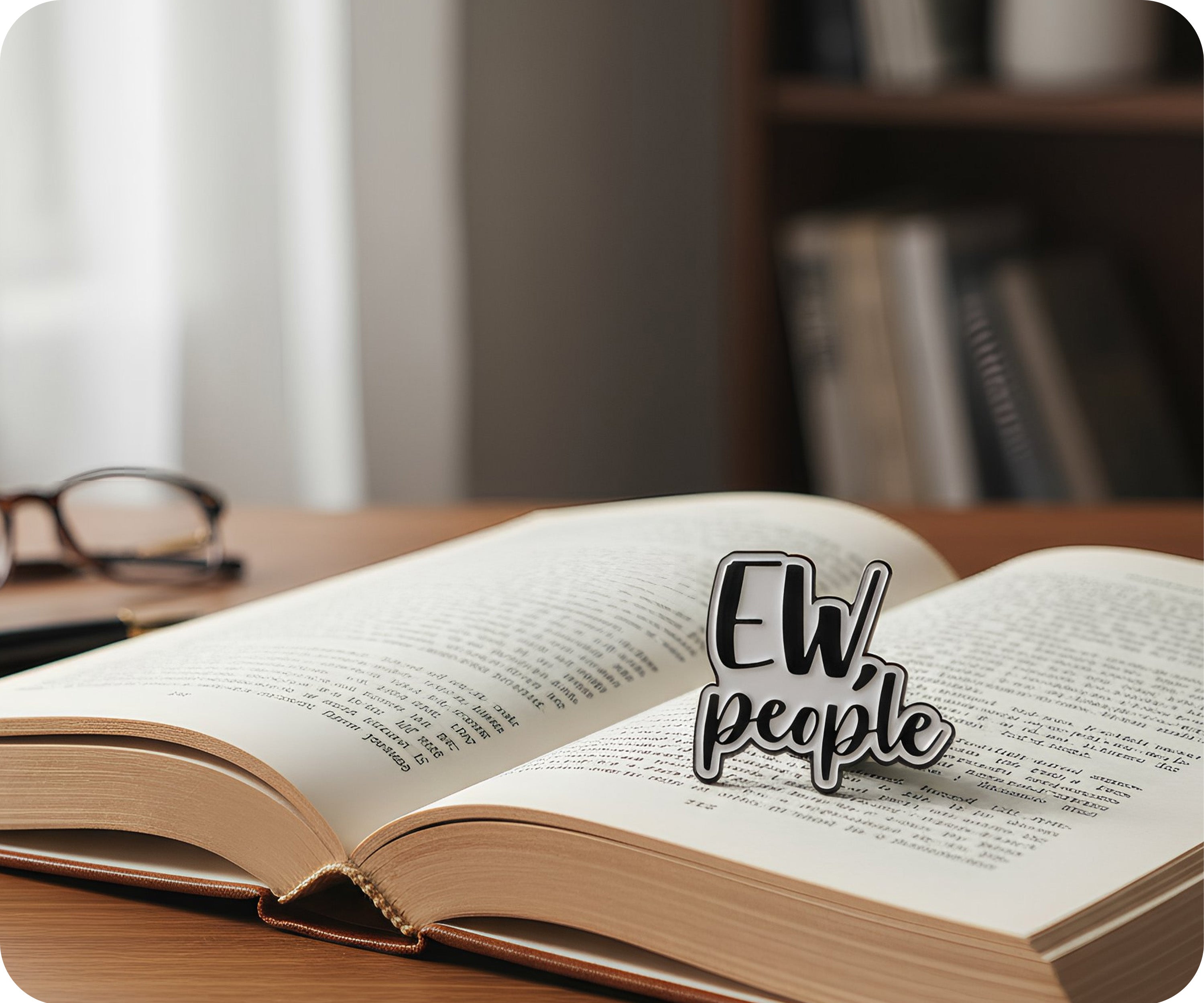 Ew, People Pin Badge