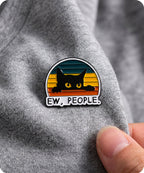 Ew People Cat Enamel Lapel Pin Badge