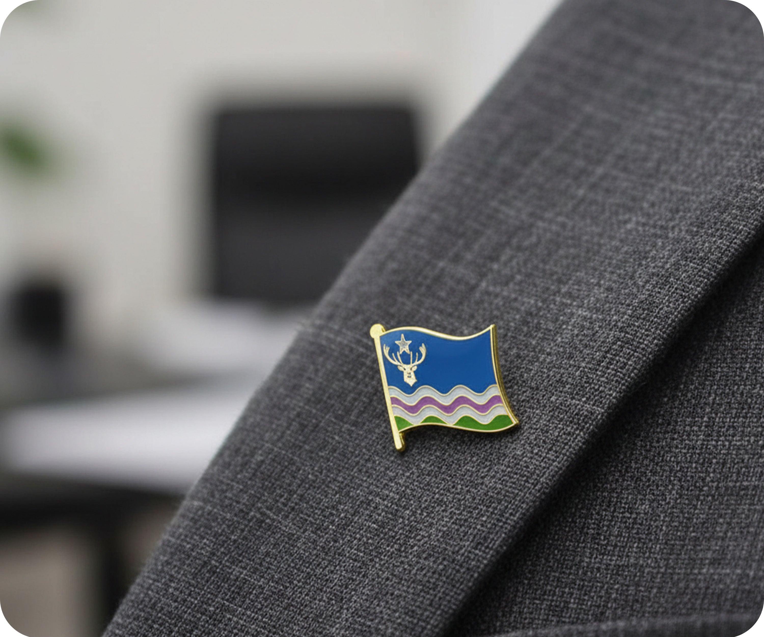 Exmoor English County Flag Pin Badge
